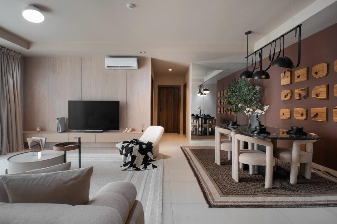 Bluewaters apartment living and dining area