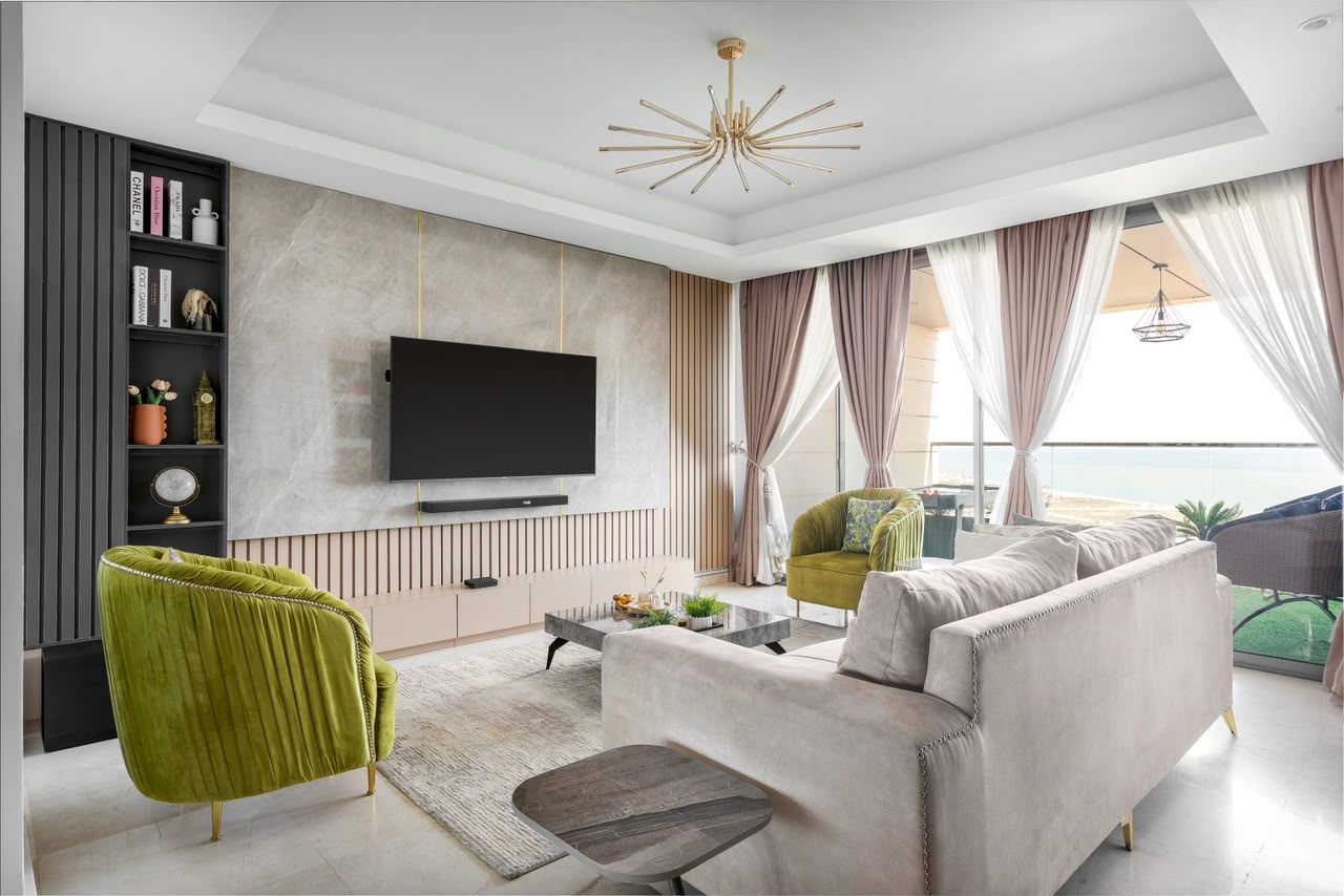 Eko Pearl 2-bedroom apartment lounge with terrace view