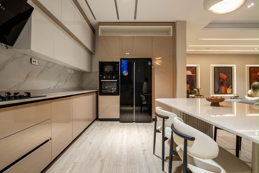 Stylish Lekki apartment fully equipped kitchen with island