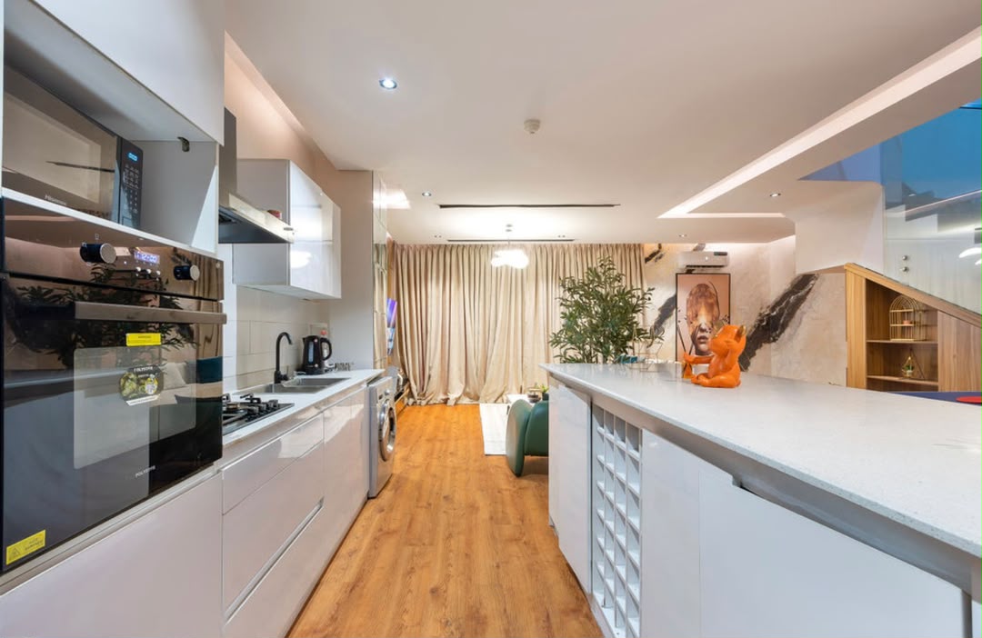Maisonette kitchen and breakfast counter